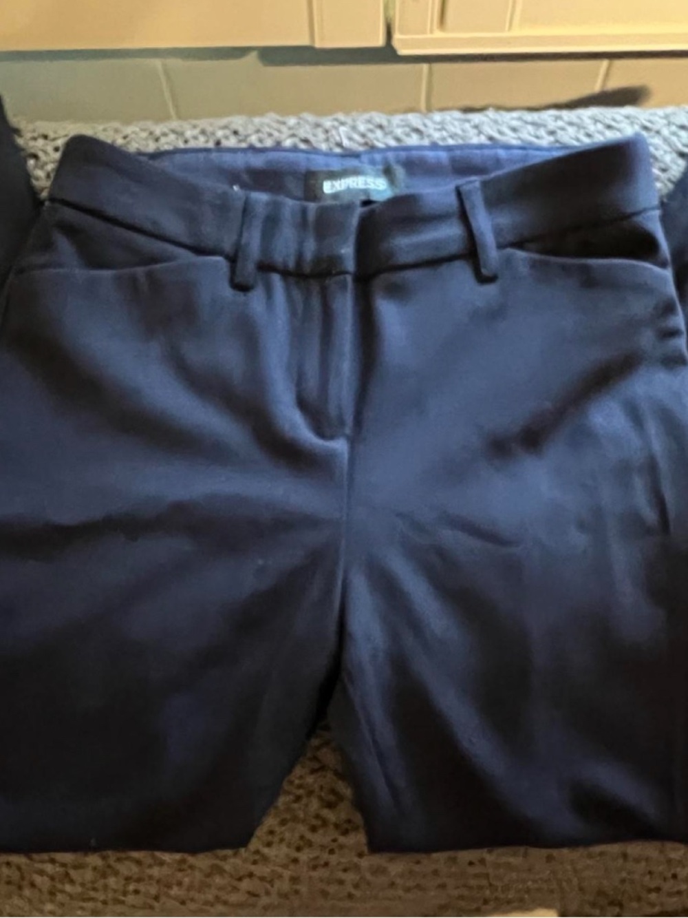 Express Navy capri ankle pants